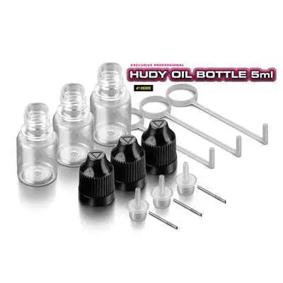 Hudy Oil Bottle, Nose, Steel Needle & Safety Lock - 5Ml (3) 1