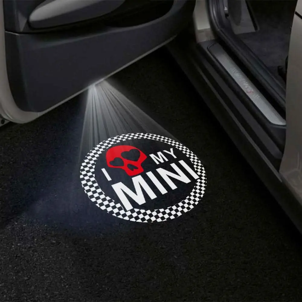 Mini Coupe Premium Door Puddle Lights Multiple Designs 2011-2015 10