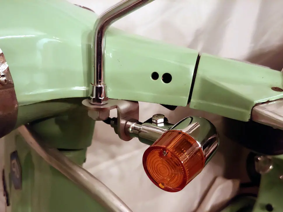 Vespa Front Turn Signal Mounting Bracket 1