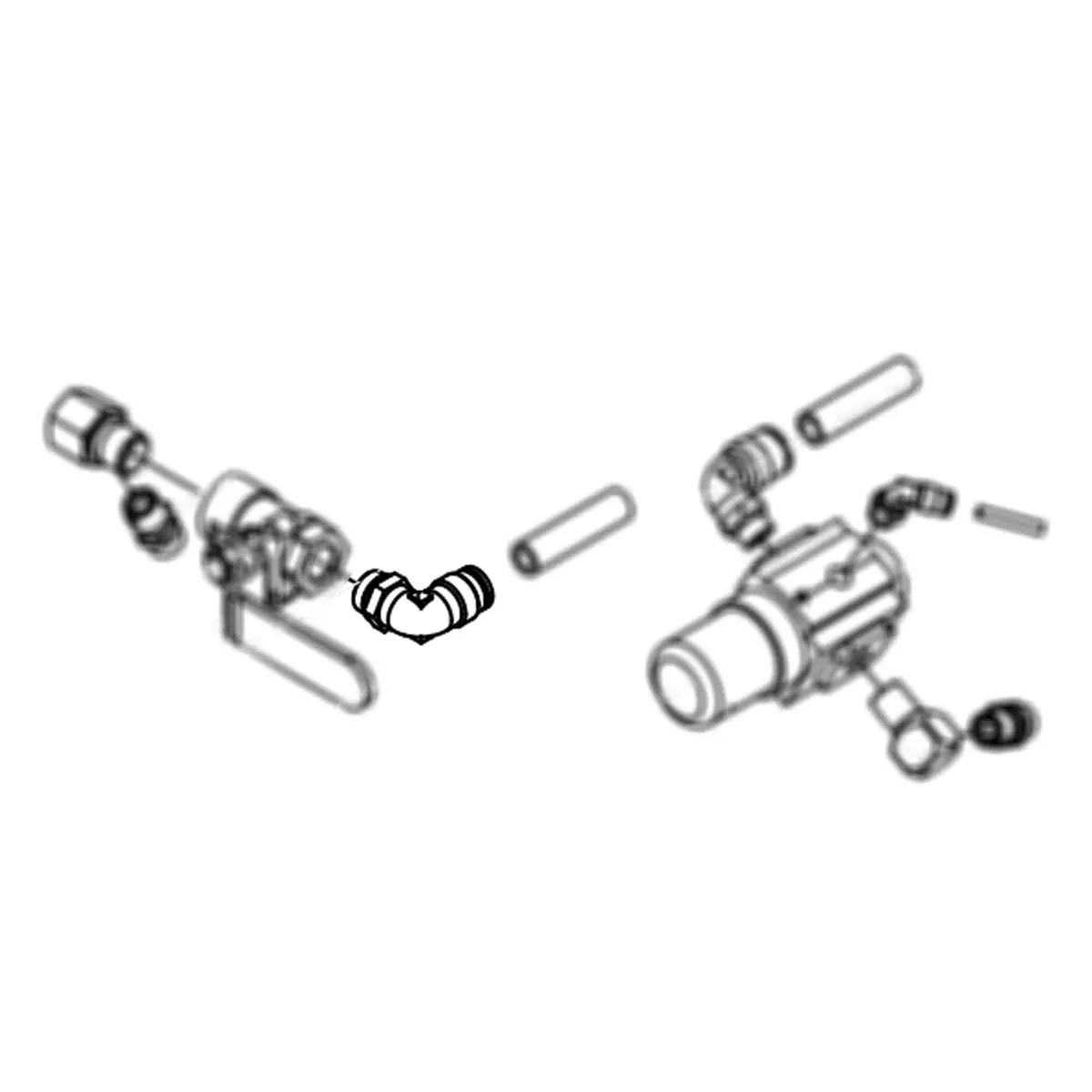114114 - Fitting Elbow, Male Swivel 1