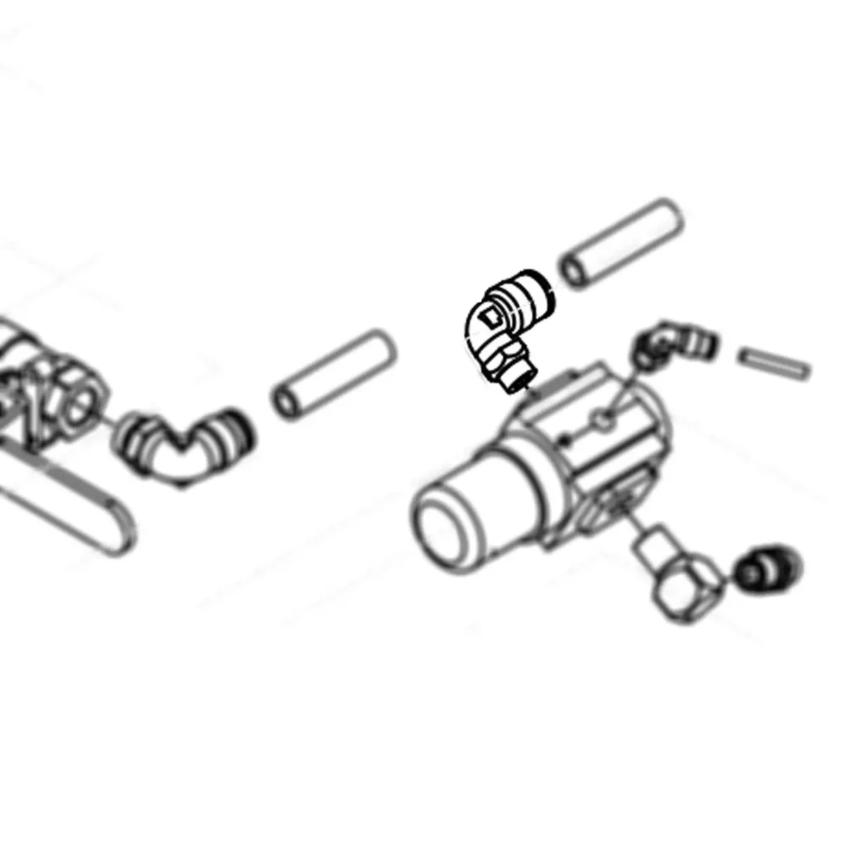 114128 - Fitting Elbow, Male Swivel 1
