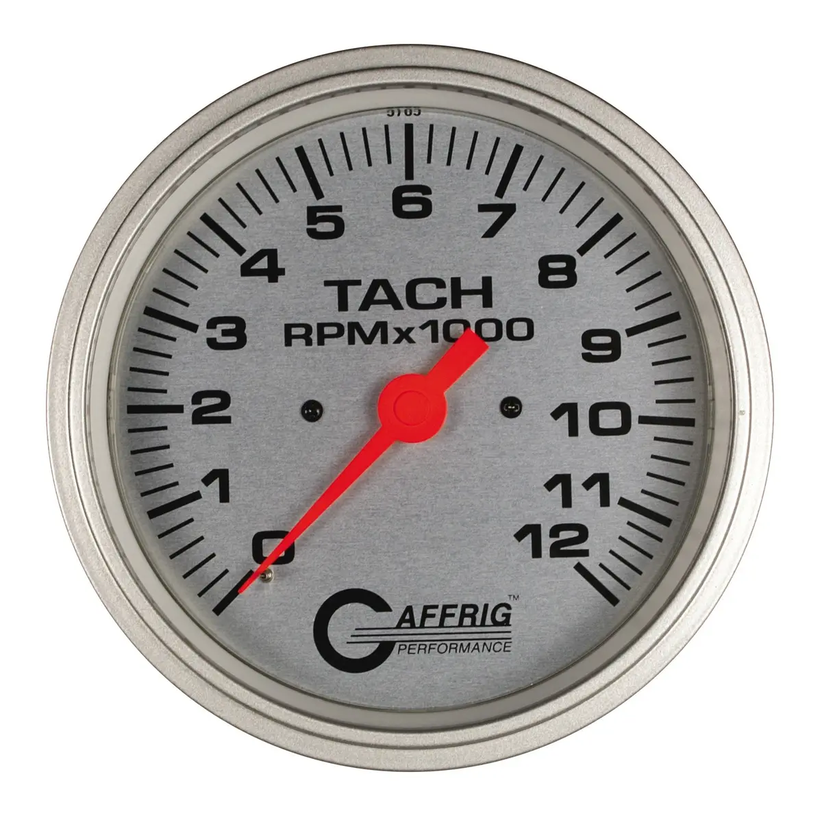 Gaffrig Part #10021 4 5/8 Inch Electric Tachometer Marine Boat Gauge 0-12000 Rpm Platinum 1