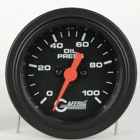 Gaffrig Part #5014 2 Inch Electric Oil Pressure Marine Boat Gauge 0-100 Psi  Black 1
