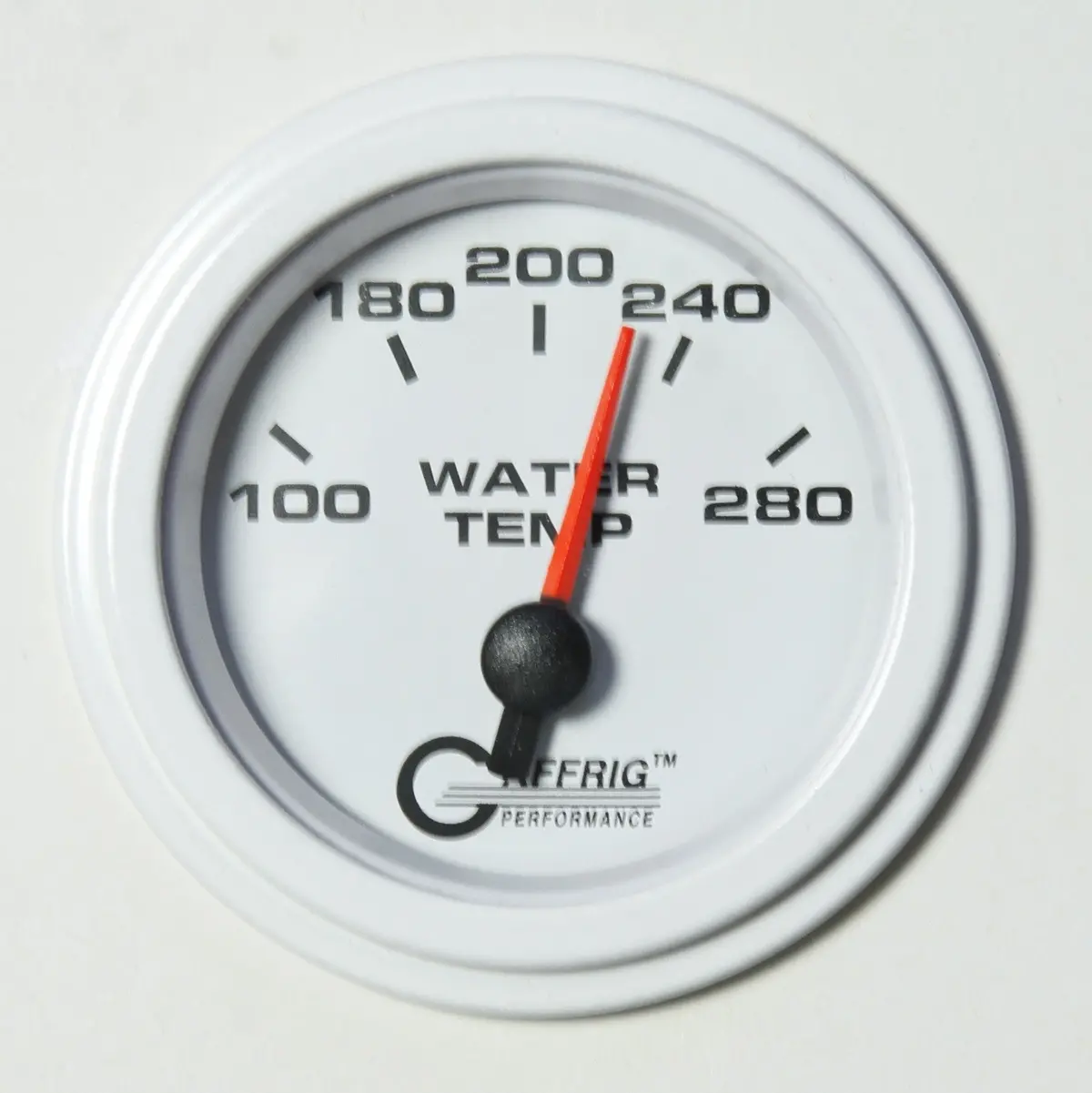 Gaffrig Part #5542 2 Inch Electric High Water Temperature Marine Boat Gauge 100-280 F White 13