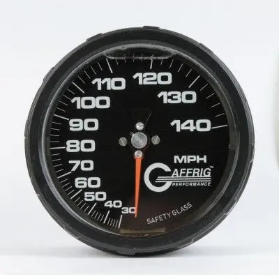 Gaffrig Part #4126 4 Inch 140 Mph Liquid Filled Black Speedometer Marine Boat Gauge Kit 1