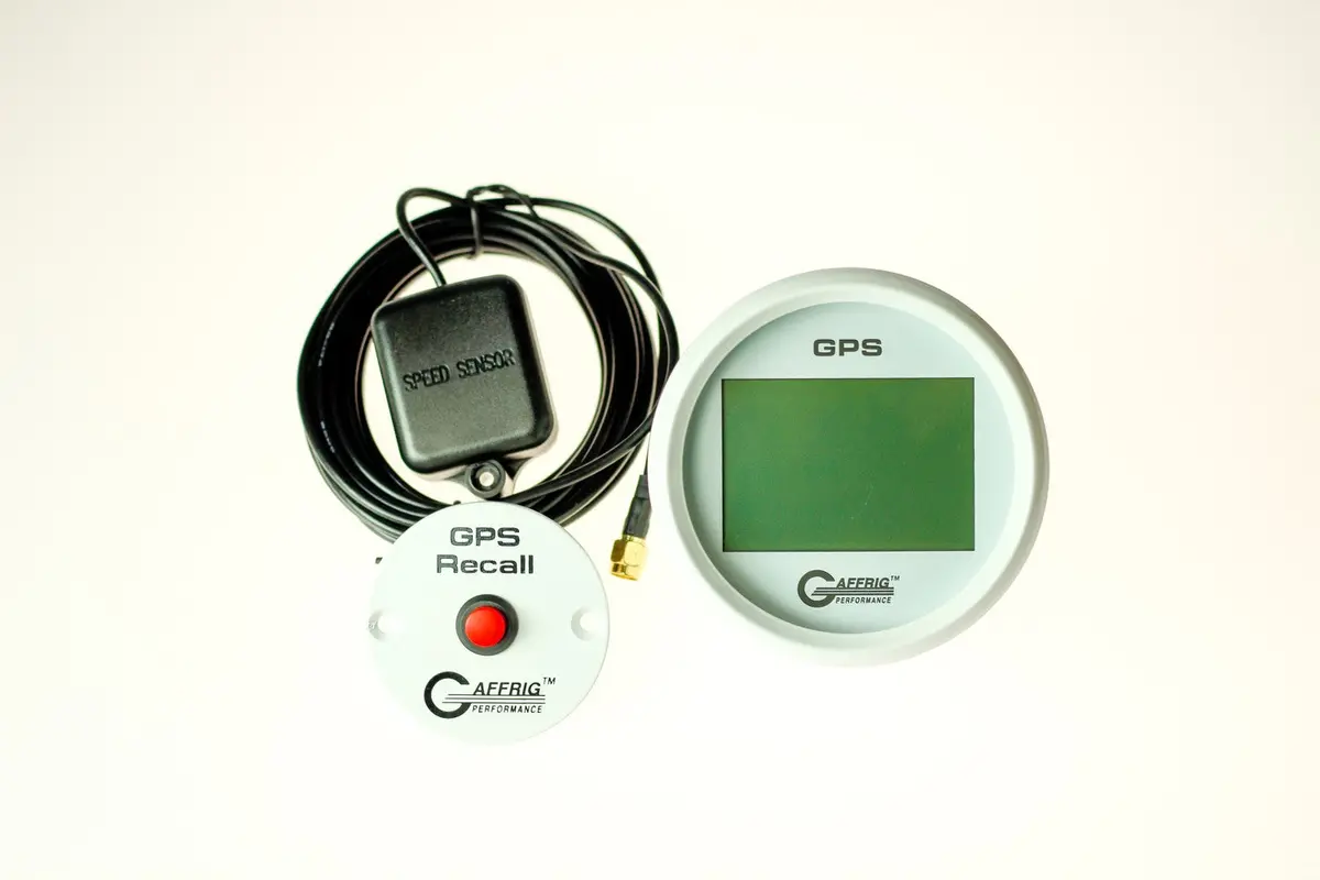 Gaffrig Part #184520 3 3/8 Inch Gps Digital Gauge 999 Mph White Speedometer Kit 1