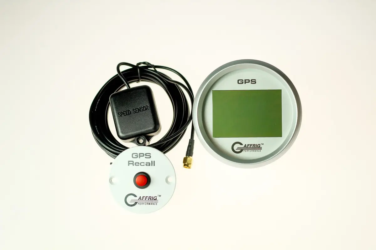 Gaffrig Part #184820 3 3/8 Inch Gps Digital Gauge 999 Mph Platinum Speedometer Kit 1