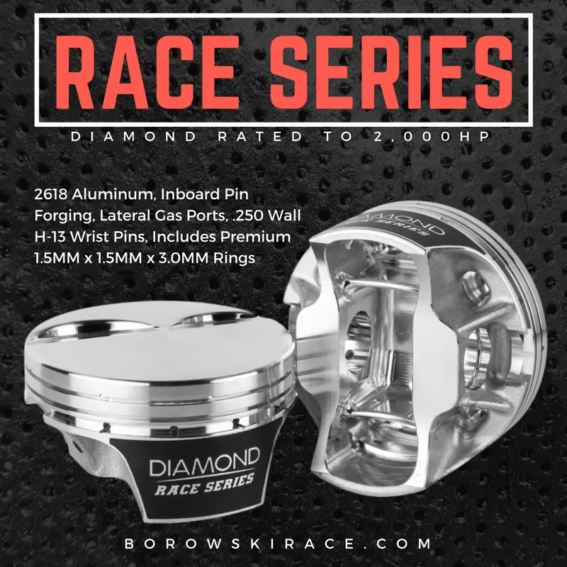 Diamond Race Series Ls Pistons - 2,000Hp Rated, Ls3, Flat Top 1