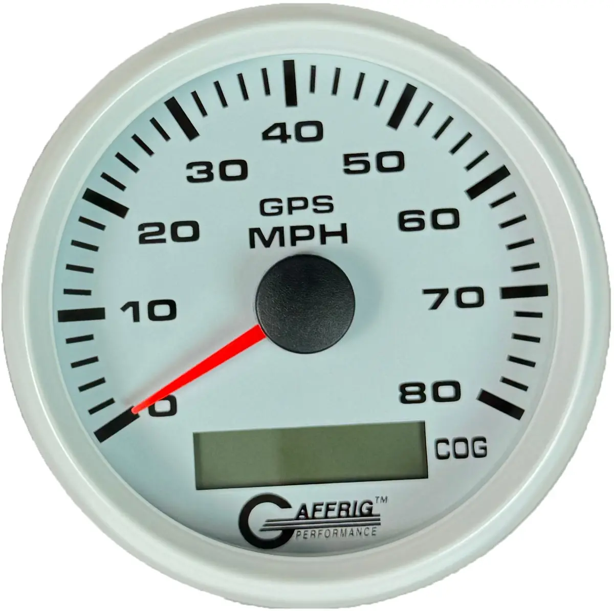Gaffrig Part #184522 3 3/8 Inch Gps Analog 80 Mph Speedometer Gauge Kit White 13