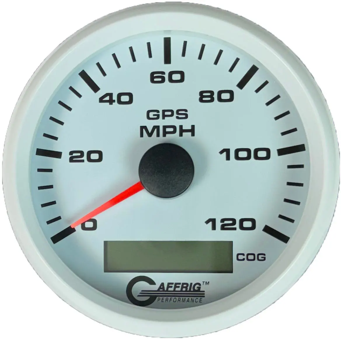 Gaffrig Part #184524 3 3/8 Inch Gps Analog 120 Mph Speedometer Gauge Kit White 13