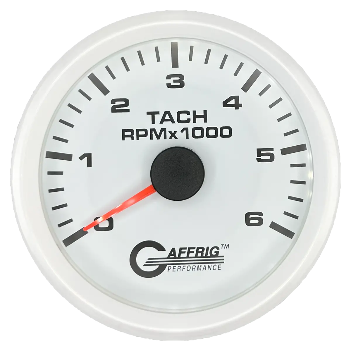 Gaffrig Part #184752 3 3/8 Inch Electric Tachometer Marine Boat Gauge 0-6000 Rpm White 13
