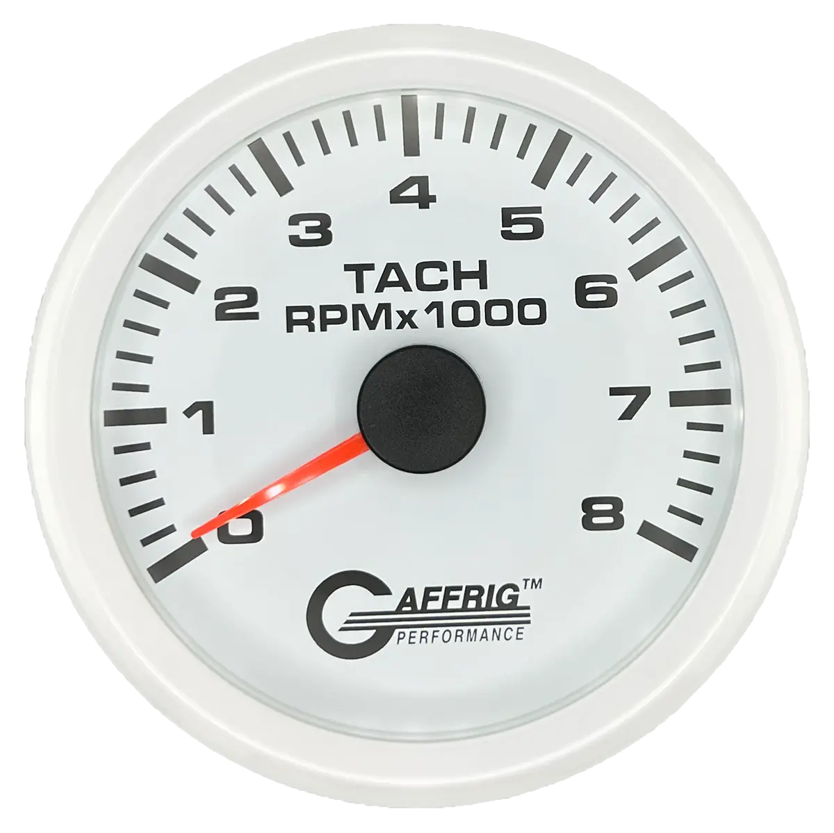 Gaffrig Part #184754 3 3/8 Inch Electric Tachometer Marine Boat Gauge 0-8000 Rpm White 13