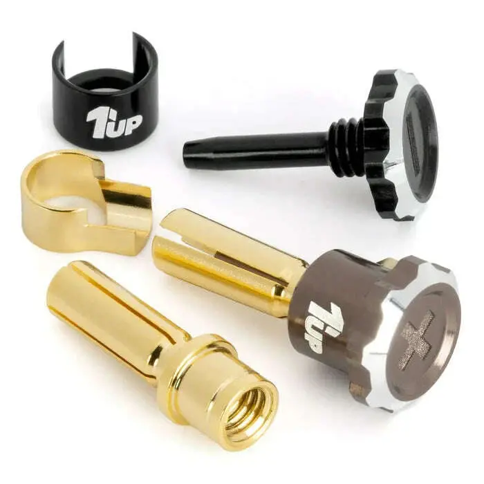 1Up Racing Lockdown Adjustable Bullet Plugs 5Mm 8
