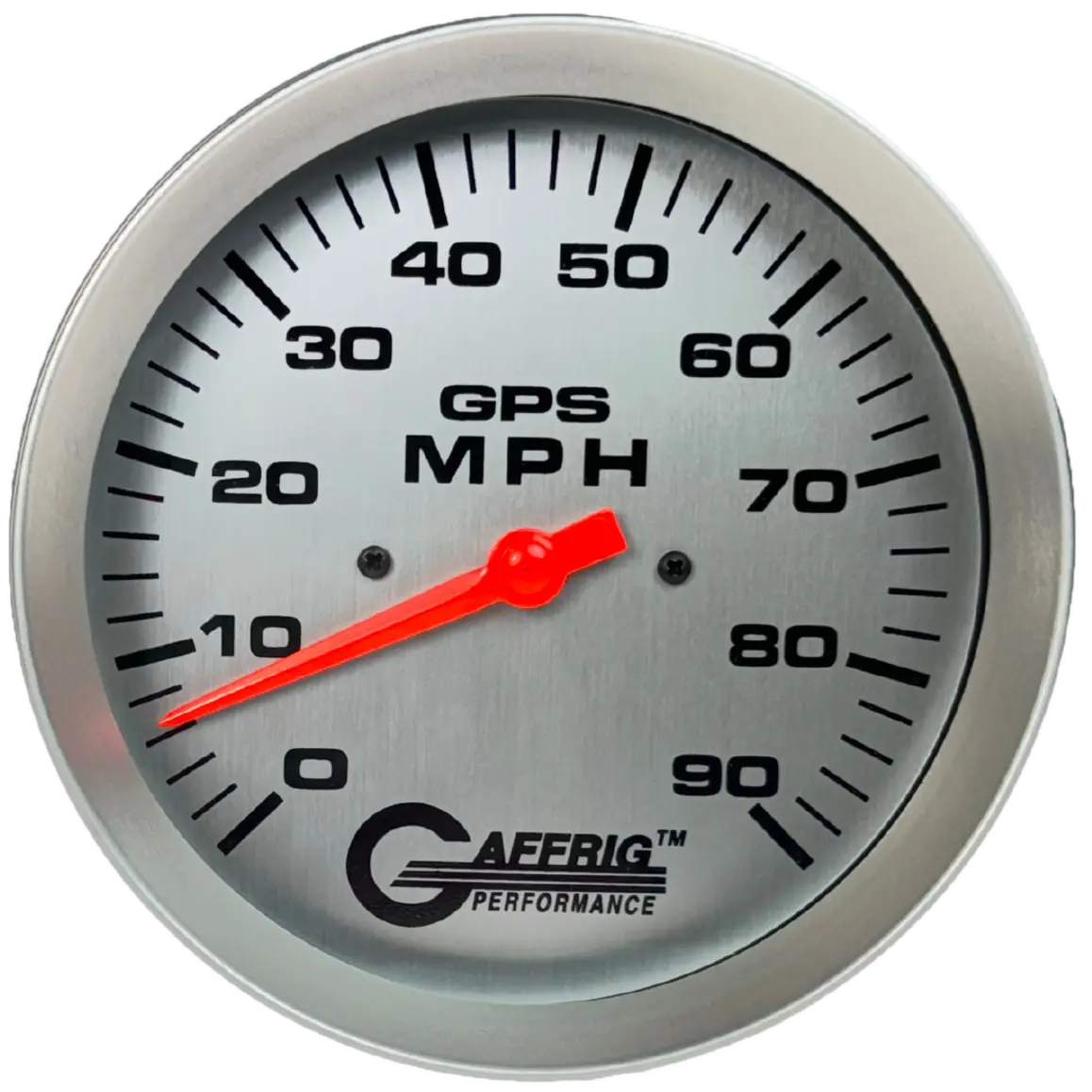 Gaffrig Part #194548 4 5/8 Inch Gps Analog 90 Mph Speedometer Marine Boat Gauge Kit Platinum 1