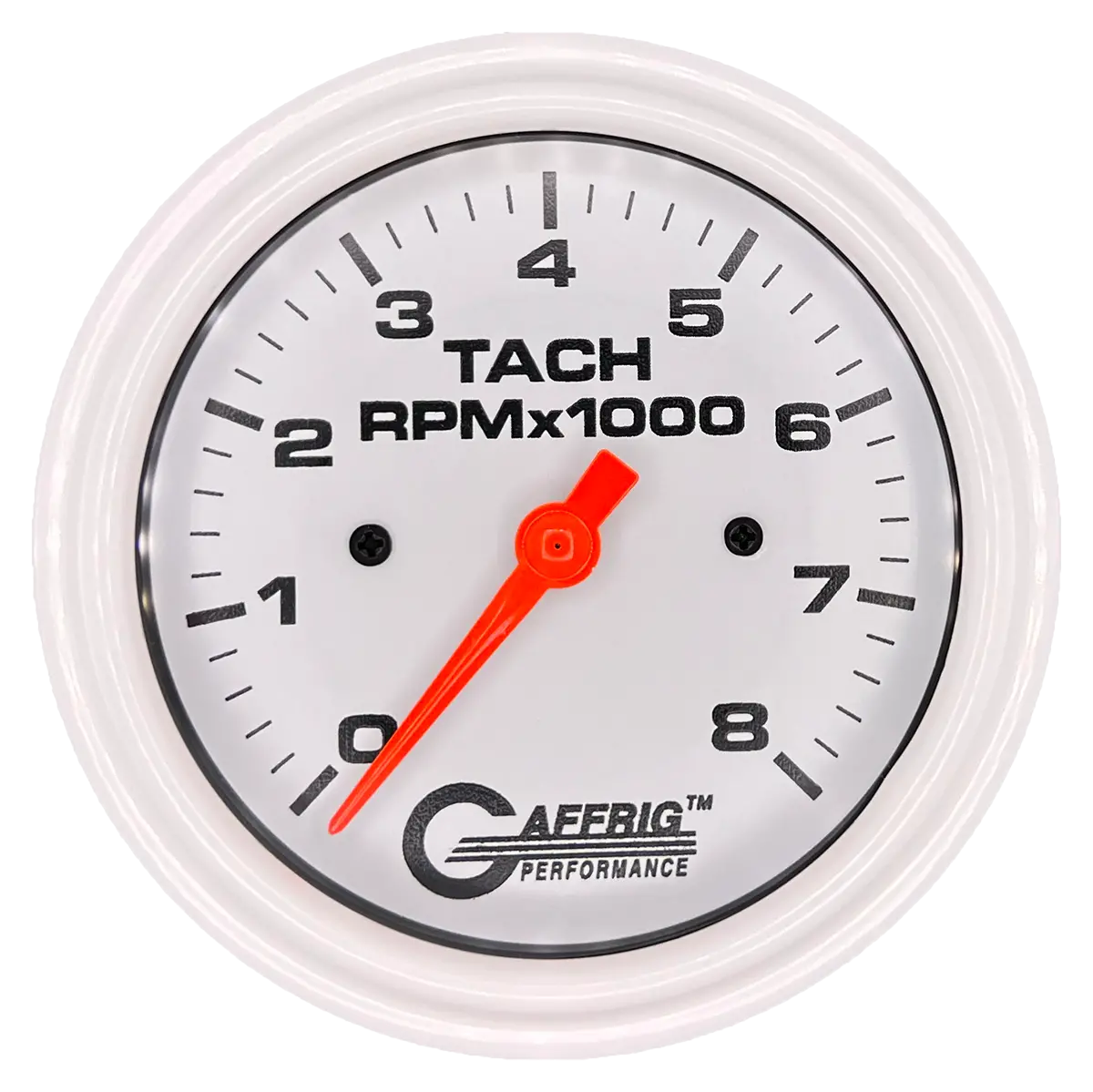 Gaffrig Part #194754 3 3/8 Inch Electric Tachometer Gauge 0-8000 Rpm White 13