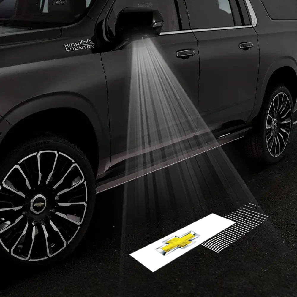 Chevrolet Tahoe 4Th/5Th Gen Premium Side Wing Mirror Puddle Lights Multiple Designs 2015-2026 1