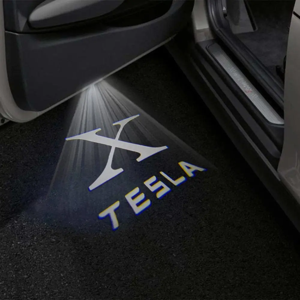 Tesla Model X Premium Door Puddle Lights Multiple Designs 2022-2026 1