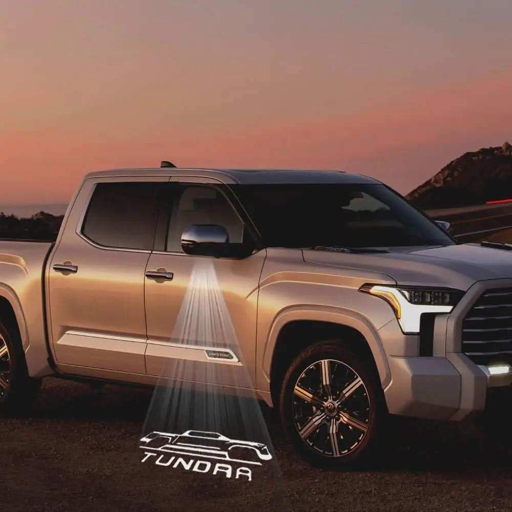 Toyota Tundra 2Nd Gen Platinum Premium Side Wing Mirror Puddle Lights Multiple Designs 2007-2021 1