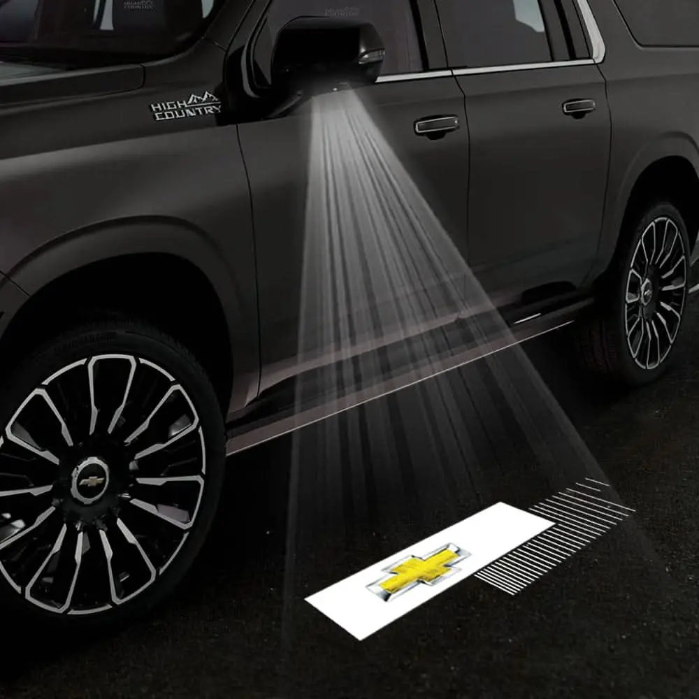 Chevrolet Suburban 11Th/12Th Gen Premium Side Wing Mirror Puddle Lights Multiple Designs 2015-2026 1