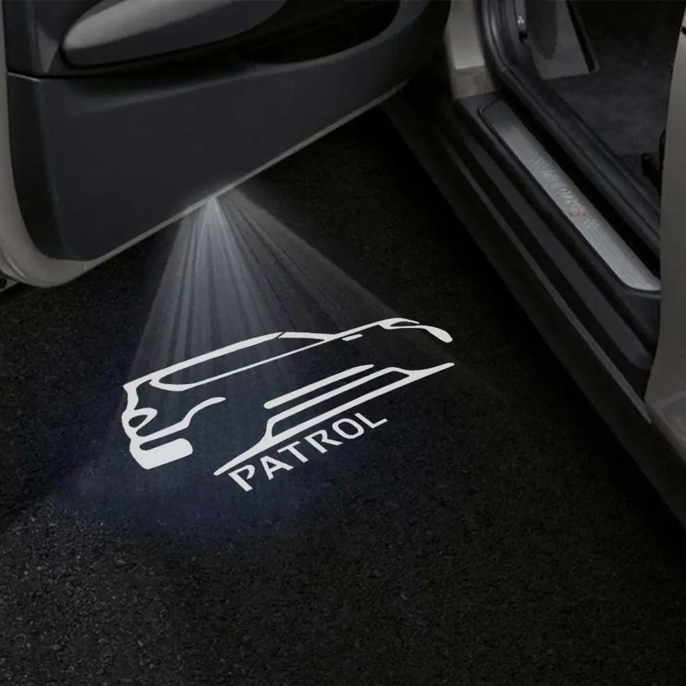 Nissan Patrol 6Th Gen Y62 Premium Door Puddle Lights Multiple Designs 2010-2024 1