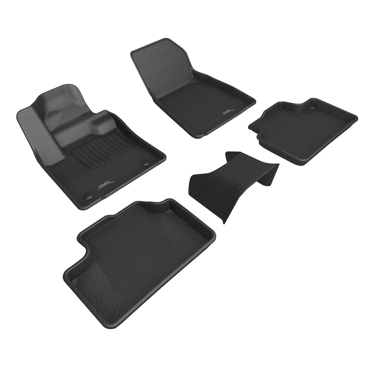 3D Maxpider Custom Fit All-Weather Kagu Series Lhd Floor Mats For Volvo C40 Recharge 5 Seat 2022-2024 1
