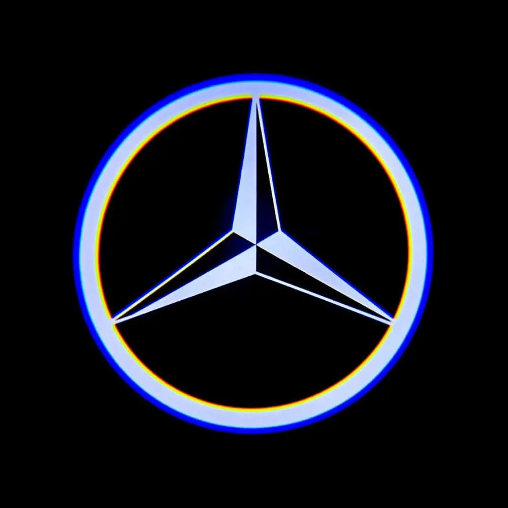 Mercedes-Benz C-Class 4Th Gen A205 Dynamic Dual Lens Premium Door Puddle Lights Multiple Designs 2017-2023 2