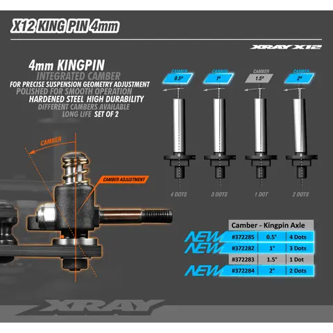 Xray X12 4Mm King Pin 1