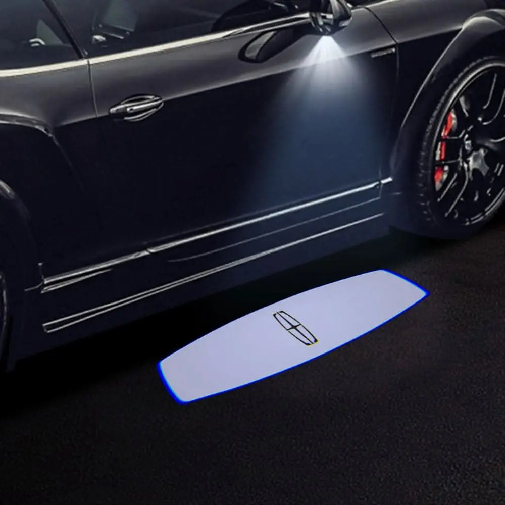 Lincoln Mkz Premium Side Wing Mirror Puddle Lights Multiple Designs 2014-2015 1