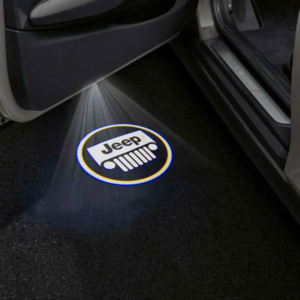 Jeep Cherokee Latitude Premium Door Puddle Lights Multiple Designs 2014–2023 1