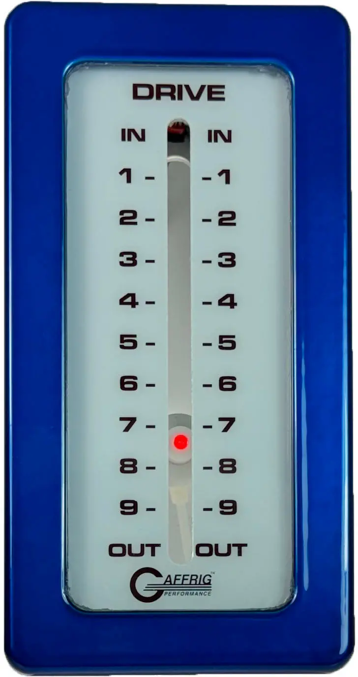 Gaffrig Part #200 Mechanical Indicator, 1 Drive, Mercury-Card - White Dial 1