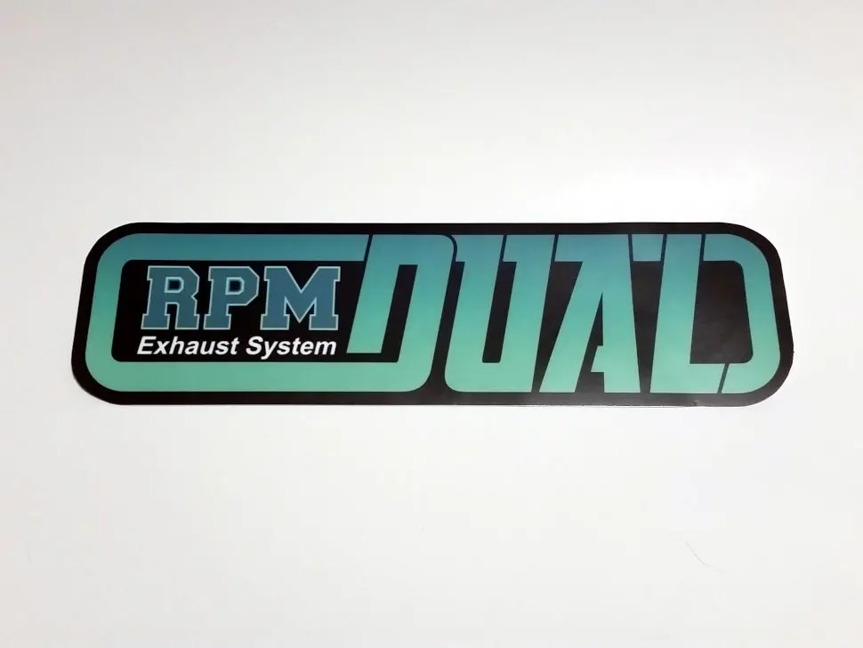 Racing Project Murashima Rpm Dual Exhaust System Decal   Reproduction 1