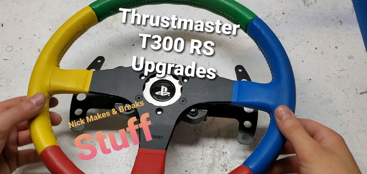 Thrustmaster T300 Rs Upgrade Kit - Wheel Adapter, Extended Paddles, Paddle Magnets 1