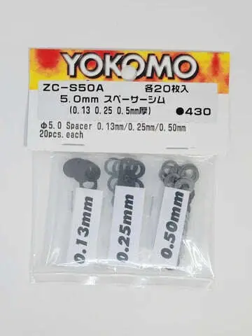 Zc-S50a Yokomo 5.0Mm Shim Spacer Set (Plastic) 1