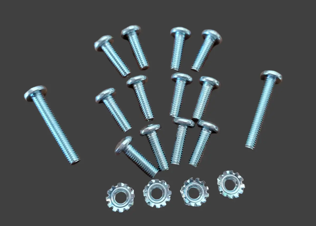 Bugeye Under-Bonnet Screw Kit (Screws Used To Fasten Hydraulic Lines, Windscreen Washer Line, Temp Gauge Capillary Tube, Voltage Regulator, Fuse Block, Horn Wiring, Oil Pressure Gauge Line) 1