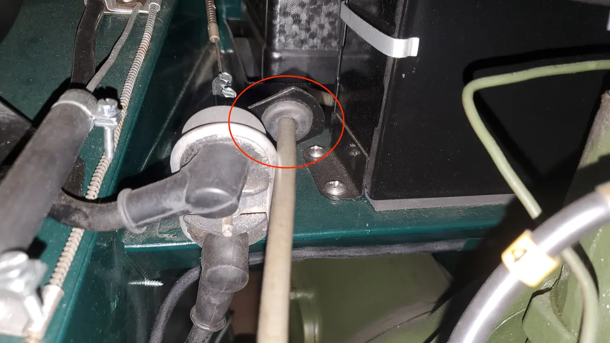 Tachometer Cable Bracket 1