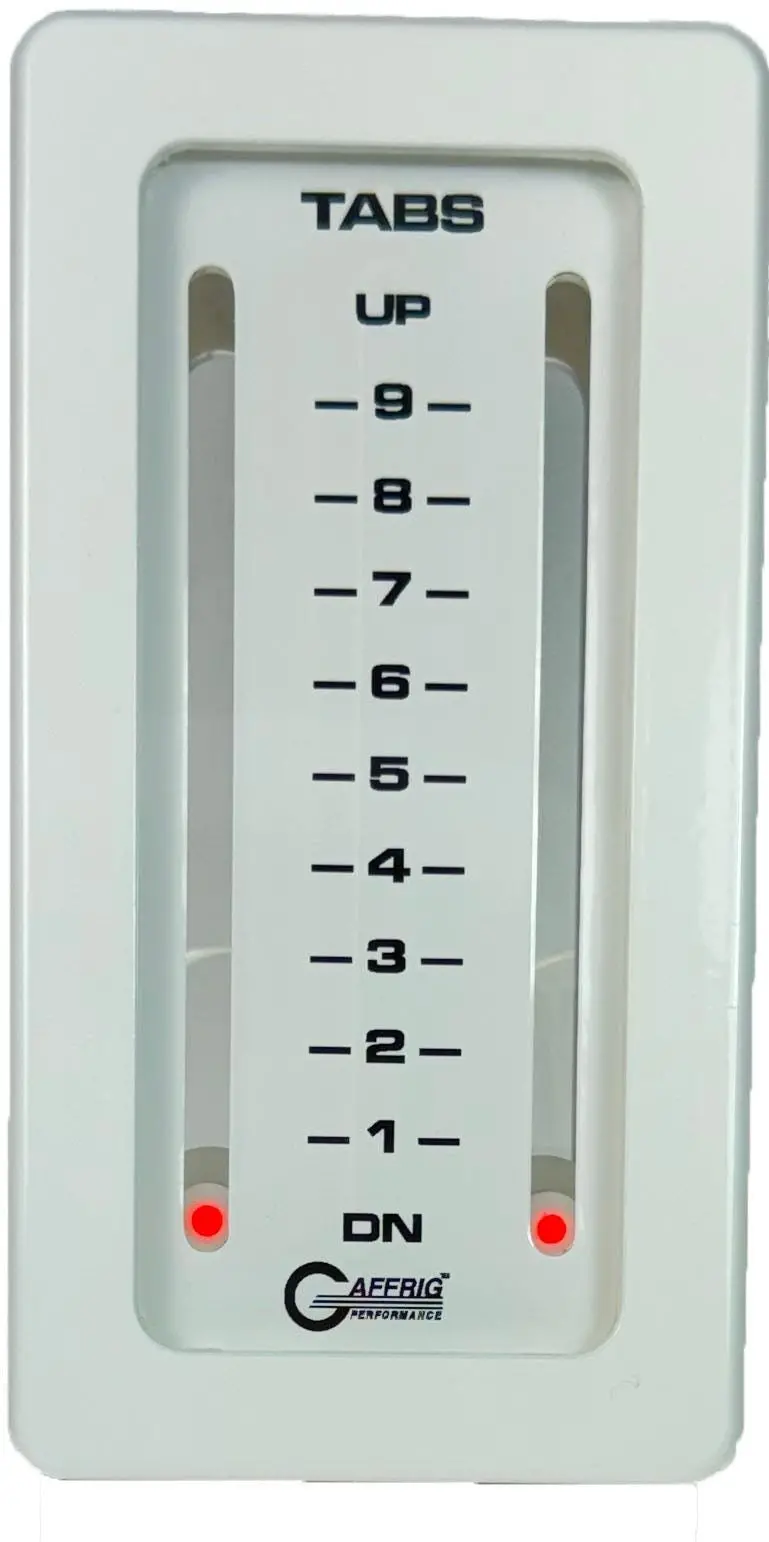Gaffrig Model 203 Dual-Tab Mechanical Indicator with White Display Card