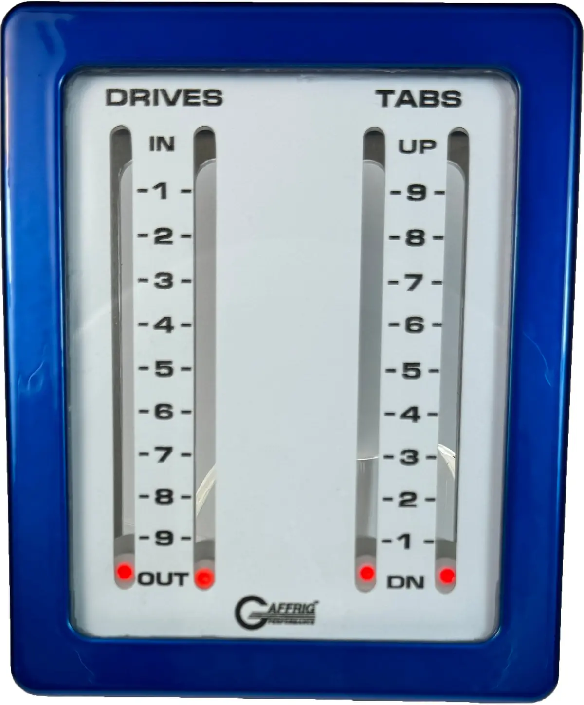 Gaffrig Part #205 Mechanical Indicator, 2 Drives/2 Tabs, Mercury- Card - White Dial 1