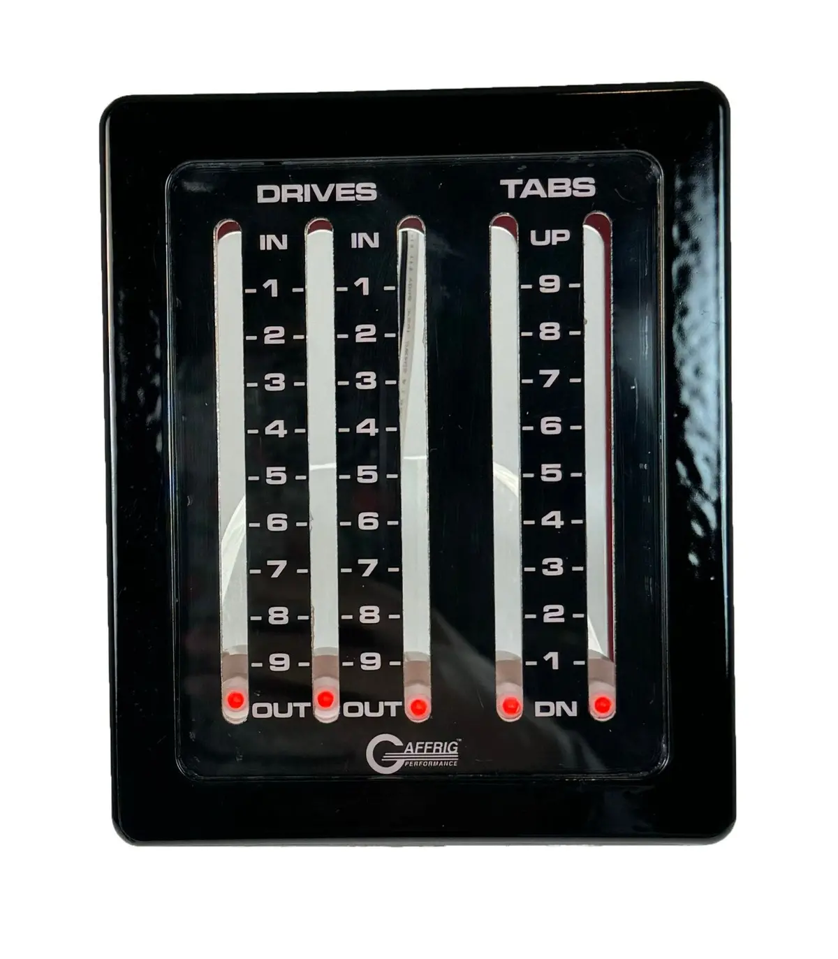 Gaffrig Model 216 Mechanical Indicator with Triple Drive, Dual Tab Configuration, and Mercury-Black Card Display