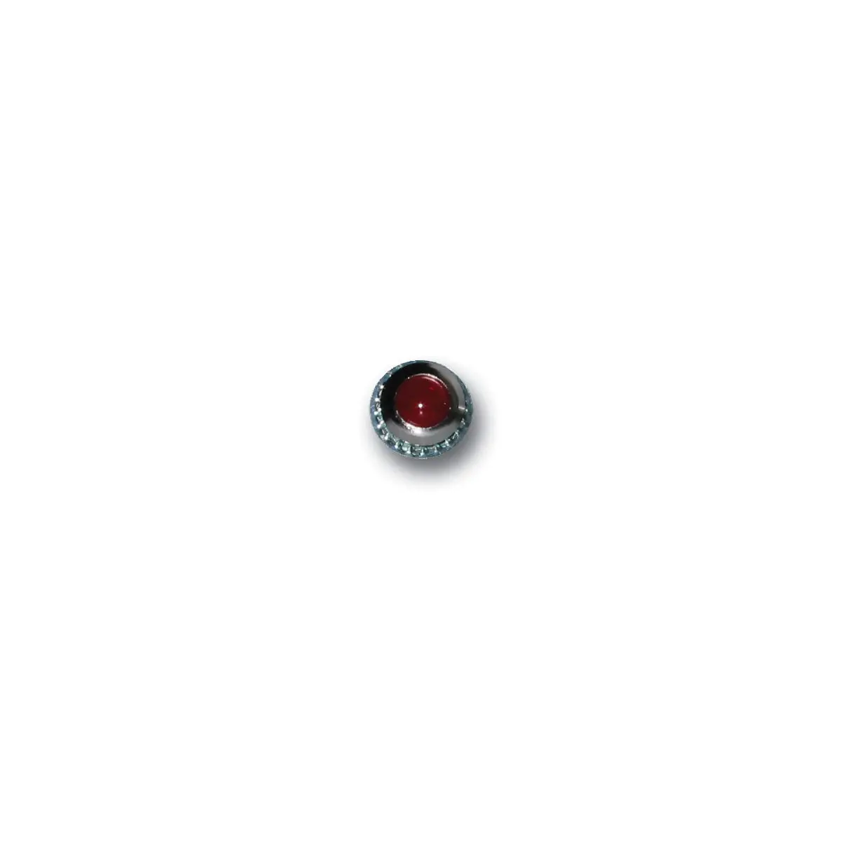 Gaffrig Part #9508 Bright Red Warning Light Panel Mount Lens - 1/2 Inch 1
