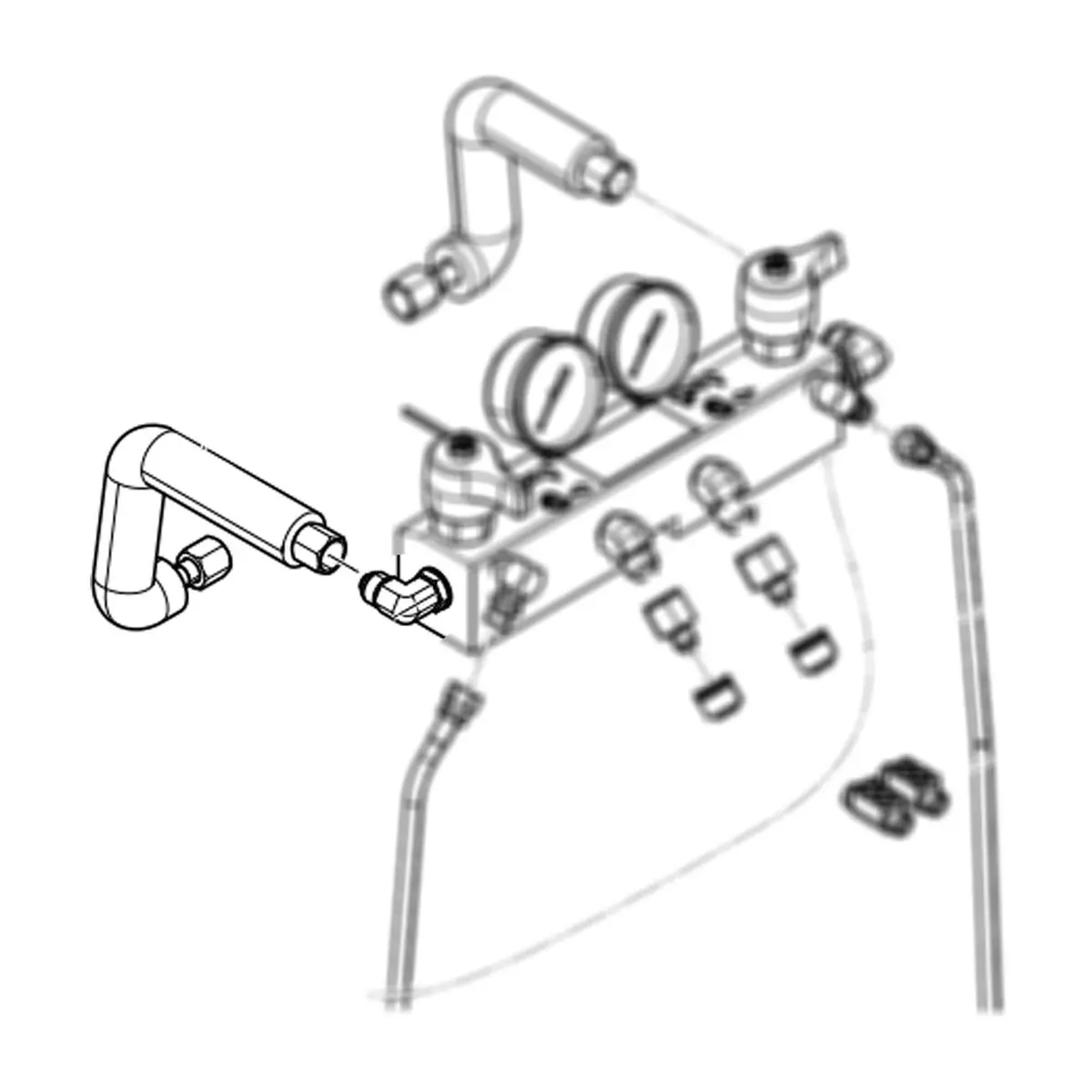 24U835 - Fluid Tube Kit, A Outlet 1