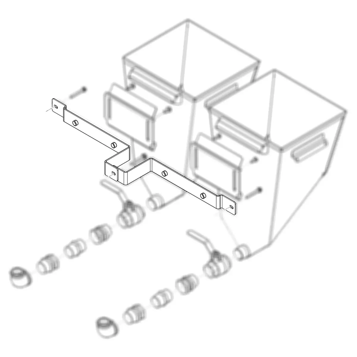 256252 - Bracket, Hopper B-Mt 1