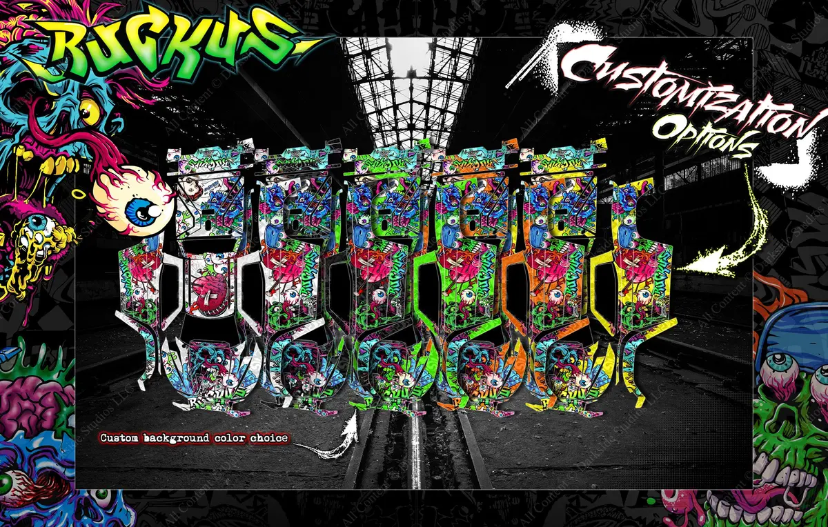 'Ruckus' Themed Chassis Skin Fits Tekno Series | Eb48 | Eb410 | Et48 | Et410 | Mt410 | Mt48 | Nb48 | Nt48 | Sct410 2