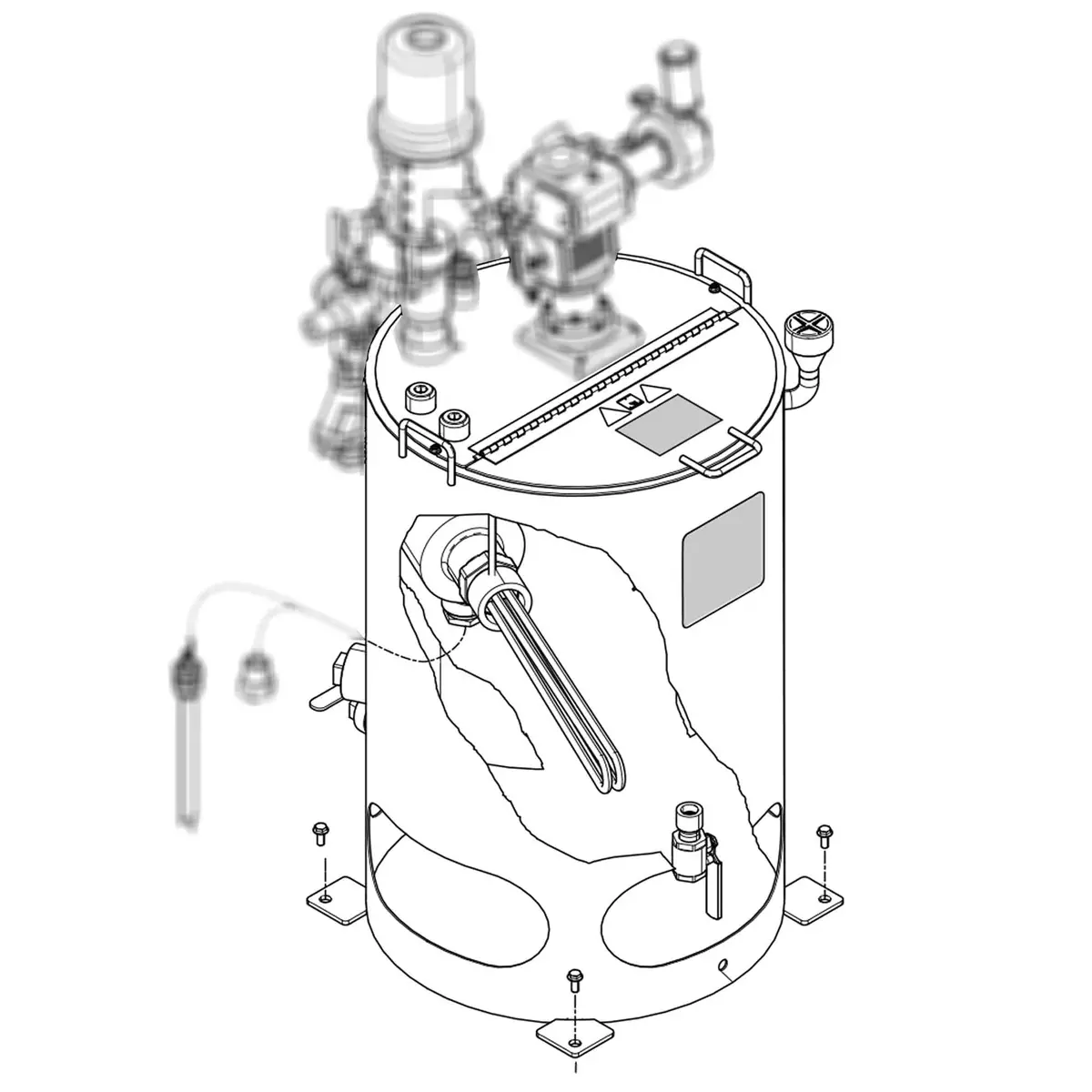 26C482 - Hopper Heated 240V 1