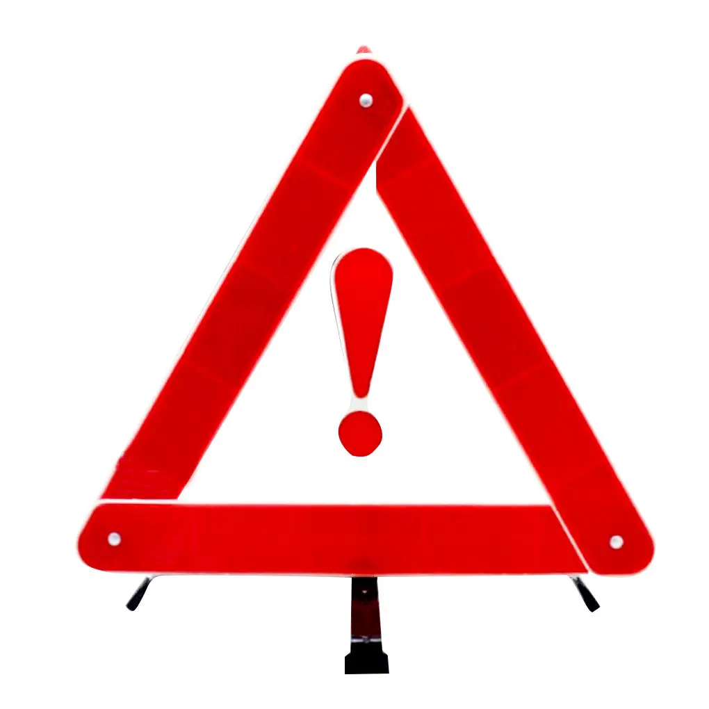 Car Early Warning Device Triangle Sign Red 1Pc Only 1