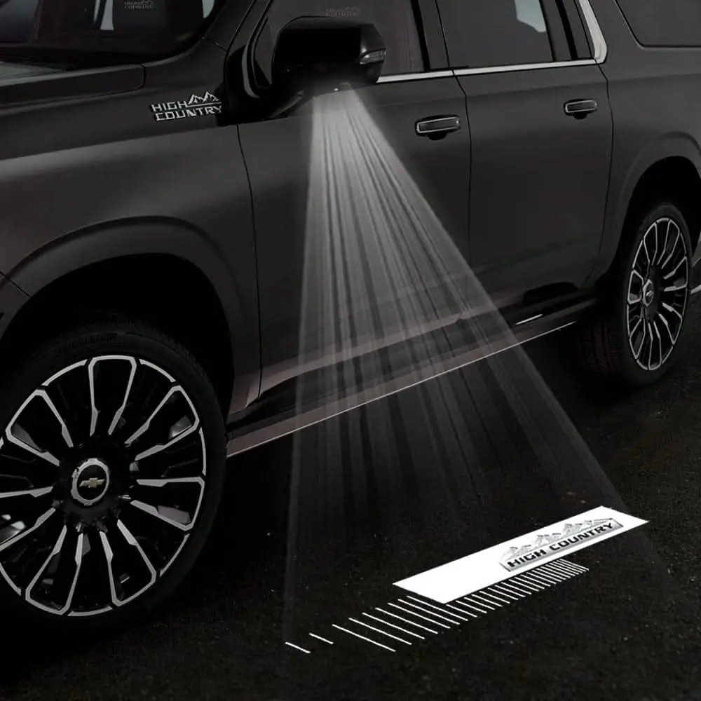 Chevrolet Suburban 11Th/12Th Gen Premium Side Wing Mirror Puddle Lights Multiple Designs 2015-2026 2