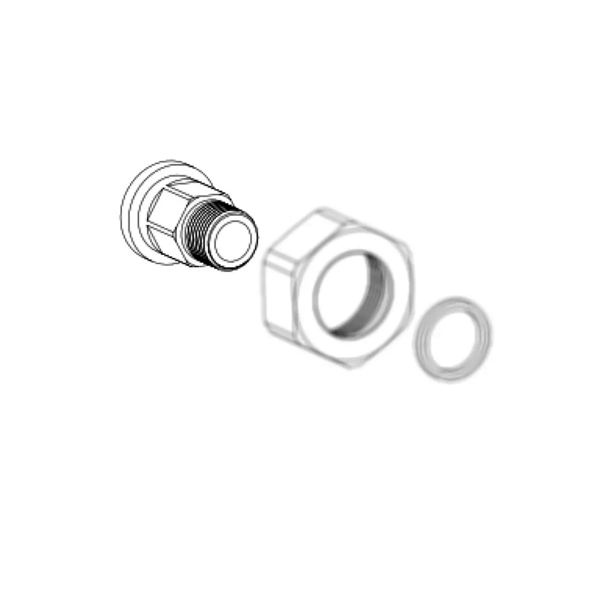 341002 - Union Bspp End Face Flat 1