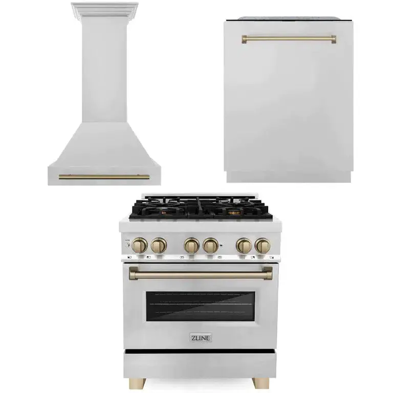 Z-Line Kitchen Packages Model 3Akp-Rarhdwm30-Cb 1