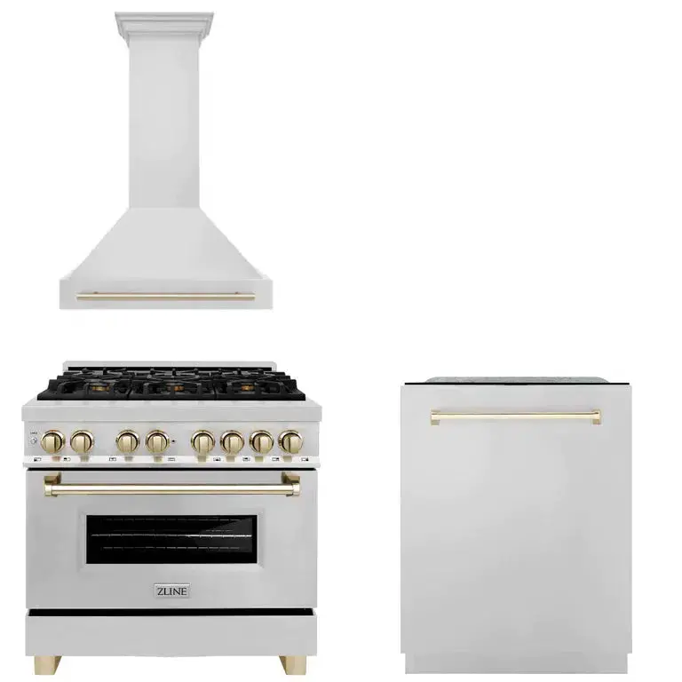 Z-Line Kitchen Packages Model 3Akp-Rarhdwm36-G 1