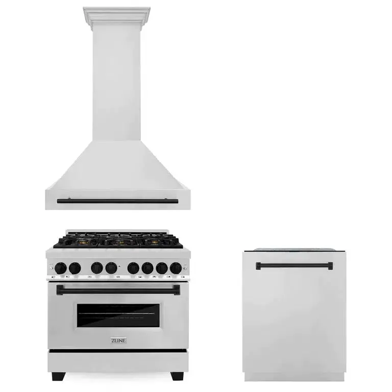 Z-Line Kitchen Packages Model 3Akp-Rarhdwm36-Mb 1