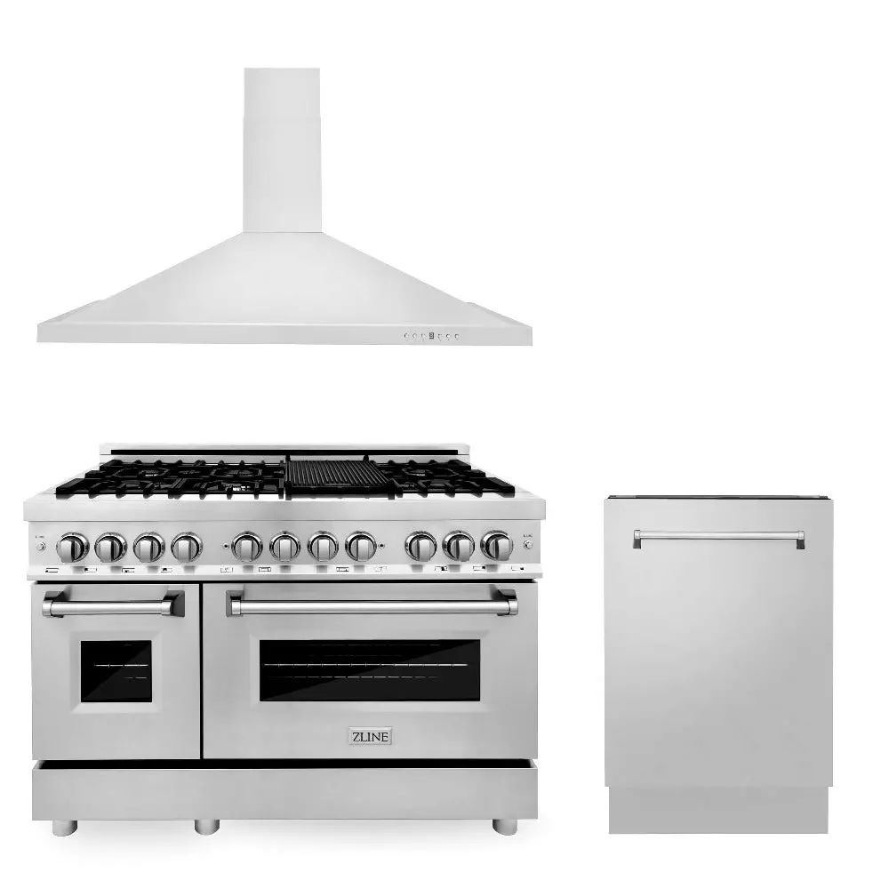 Z-Line Kitchen Packages Model 3Kp-Rarh48-Dwv 1